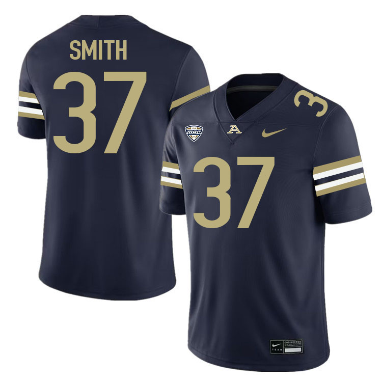 Garrison Smith Akron Zips Jersey,University Of Akron #37 Garrison Smith Jersey Youth-Navy